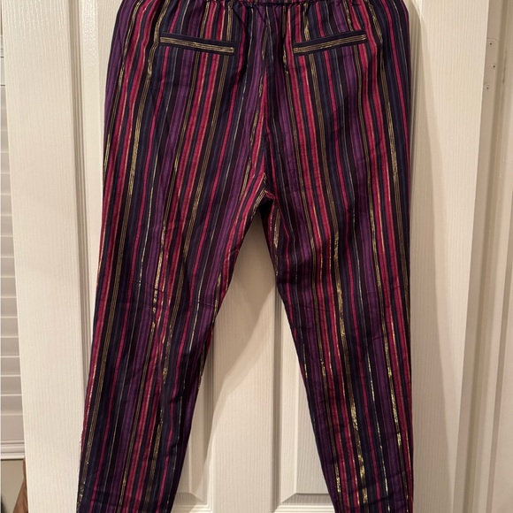 Marine Layer Alison Tencel Multicolor Striped Joggers - Picture 6 of 11